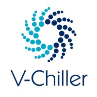 V-Chiller logo, V-Chiller contact details