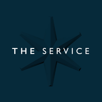 THE SERVICE logo, THE SERVICE contact details