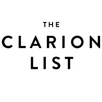 The Clarion List logo, The Clarion List contact details