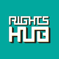 rightsHUB logo, rightsHUB contact details