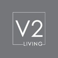 V2 Living logo, V2 Living contact details