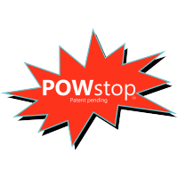 POWstop logo, POWstop contact details