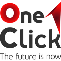 One Click logo, One Click contact details