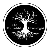 The Formidable Genealogist logo, The Formidable Genealogist contact details