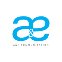 A&E Communication logo, A&E Communication contact details