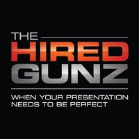 The Hired Gunz logo, The Hired Gunz contact details