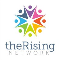 The Rising Network logo, The Rising Network contact details