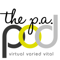 The PA Pod logo, The PA Pod contact details