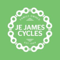 JE James Cycles logo, JE James Cycles contact details