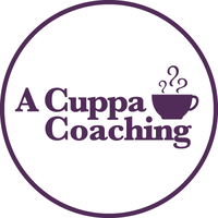 A Cuppa Coaching logo, A Cuppa Coaching contact details