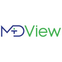 MDView logo, MDView contact details