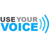 Use Your Voice logo, Use Your Voice contact details