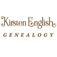 Kirsten English Genealogy logo, Kirsten English Genealogy contact details