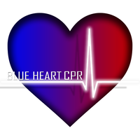 Blue Heart CPR logo, Blue Heart CPR contact details