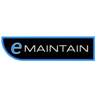 eMaintain logo, eMaintain contact details