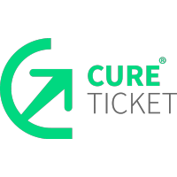 CureTicket logo, CureTicket contact details