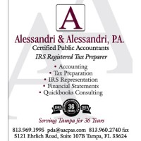 Alessandri & Alessandri, P.A. CPA's logo, Alessandri & Alessandri, P.A. CPA's contact details