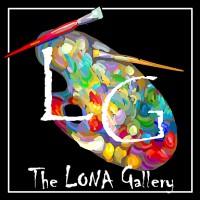 The LONA Gallery logo, The LONA Gallery contact details