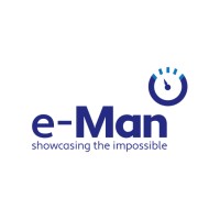 e-Man logo, e-Man contact details