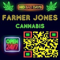 Farmer Jones Cannabis logo, Farmer Jones Cannabis contact details