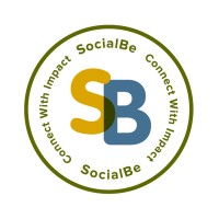 SocialBe logo, SocialBe contact details