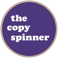 The Copy Spinner logo, The Copy Spinner contact details