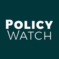 PolicyWatch logo, PolicyWatch contact details