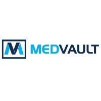 MedVault logo, MedVault contact details