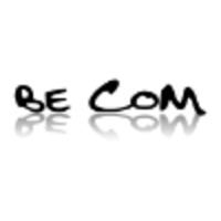 be COM logo, be COM contact details