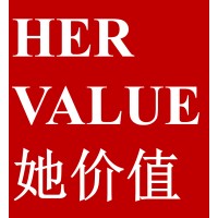 HerValue logo, HerValue contact details