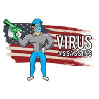 The Virus Assassins logo, The Virus Assassins contact details