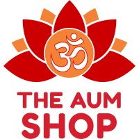 The Aum Shop logo, The Aum Shop contact details