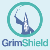 GrimShield logo, GrimShield contact details