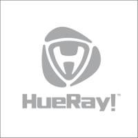 HueRay! logo, HueRay! contact details