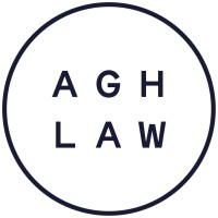 AGH Law logo, AGH Law contact details