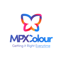 MPXColour logo, MPXColour contact details