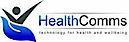 HealthComms logo, HealthComms contact details