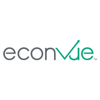 EconVue logo, EconVue contact details