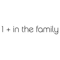 1+ in the family logo, 1+ in the family contact details