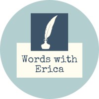 Words with Erica logo, Words with Erica contact details