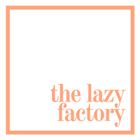 The Lazy Factory logo, The Lazy Factory contact details