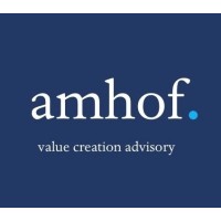 amhof.  value creation advisory logo, amhof.  value creation advisory contact details