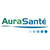 AuraSanté logo, AuraSanté contact details