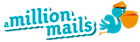 Amillionmails logo, Amillionmails contact details