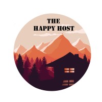 The Happy Host logo, The Happy Host contact details