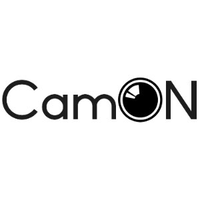 CamON.io logo, CamON.io contact details