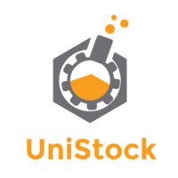 UniStock logo, UniStock contact details