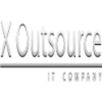 X-Outsource logo, X-Outsource contact details