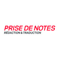 Prise de notes logo, Prise de notes contact details