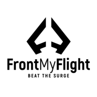 FrontMyFlight logo, FrontMyFlight contact details